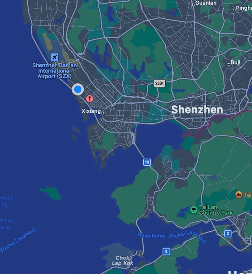 My location at Shenzhen